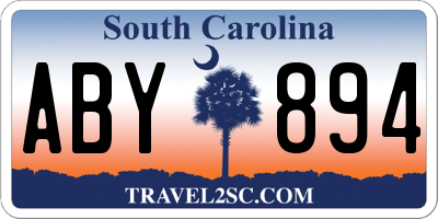 SC license plate ABY894