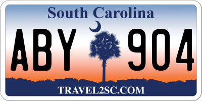 SC license plate ABY904