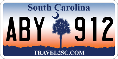 SC license plate ABY912