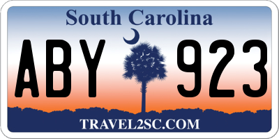 SC license plate ABY923