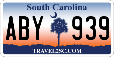 SC license plate ABY939