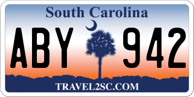 SC license plate ABY942