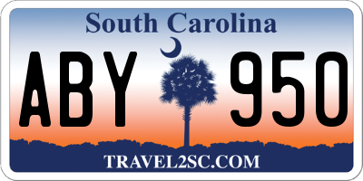 SC license plate ABY950