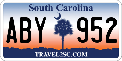 SC license plate ABY952