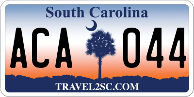 SC license plate ACA044