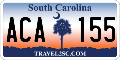 SC license plate ACA155