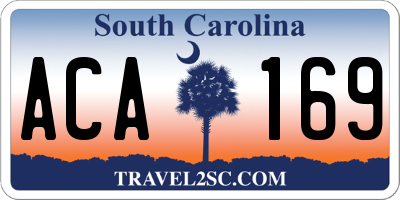 SC license plate ACA169
