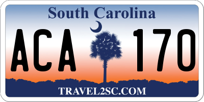 SC license plate ACA170