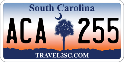 SC license plate ACA255