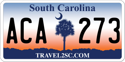 SC license plate ACA273