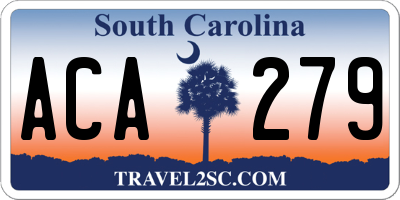 SC license plate ACA279