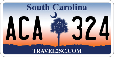SC license plate ACA324