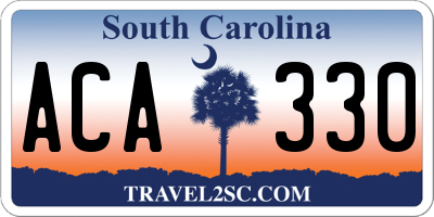 SC license plate ACA330