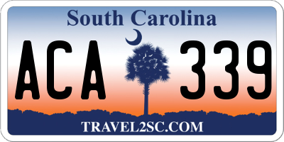 SC license plate ACA339