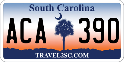 SC license plate ACA390