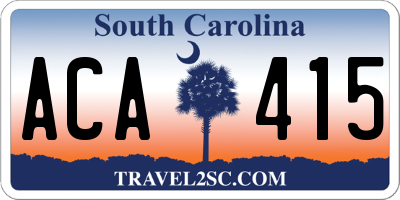 SC license plate ACA415