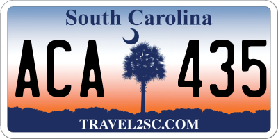 SC license plate ACA435