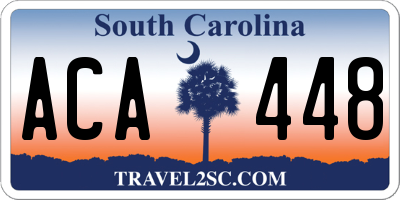 SC license plate ACA448