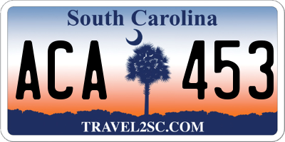 SC license plate ACA453