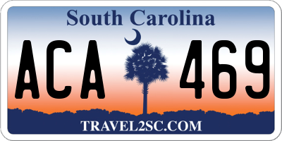 SC license plate ACA469
