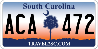 SC license plate ACA472