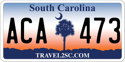 SC license plate ACA473