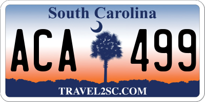 SC license plate ACA499