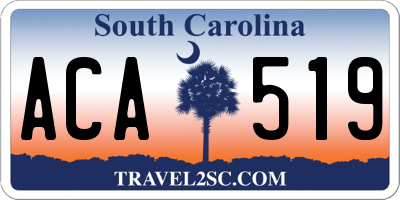 SC license plate ACA519