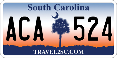 SC license plate ACA524