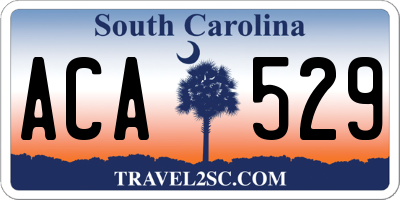 SC license plate ACA529
