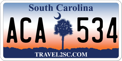 SC license plate ACA534