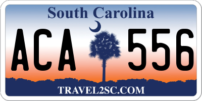 SC license plate ACA556