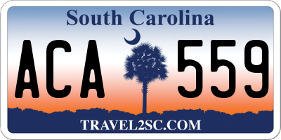 SC license plate ACA559