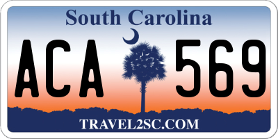 SC license plate ACA569