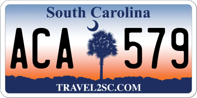 SC license plate ACA579