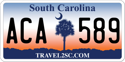 SC license plate ACA589