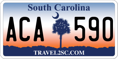 SC license plate ACA590