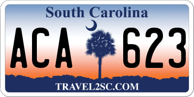 SC license plate ACA623