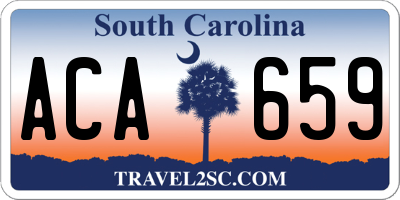 SC license plate ACA659