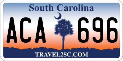 SC license plate ACA696