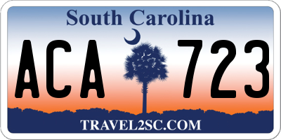 SC license plate ACA723