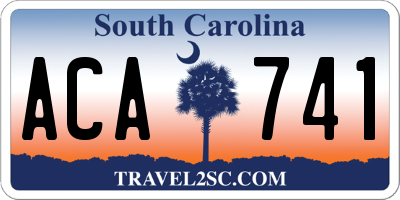 SC license plate ACA741