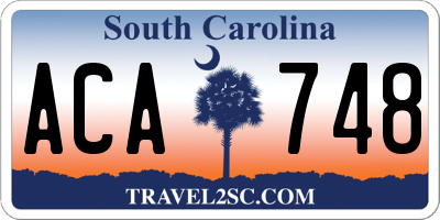 SC license plate ACA748