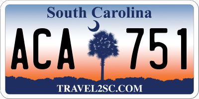 SC license plate ACA751