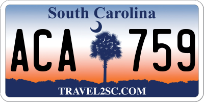 SC license plate ACA759