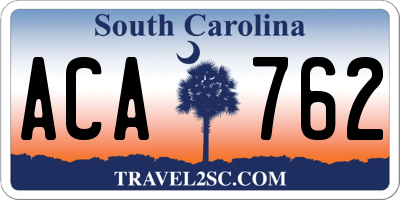 SC license plate ACA762