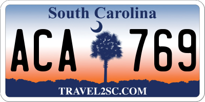 SC license plate ACA769