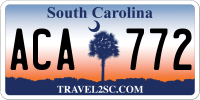 SC license plate ACA772