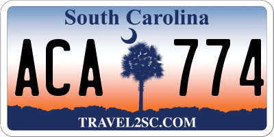 SC license plate ACA774