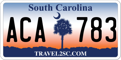 SC license plate ACA783